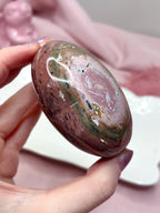Pink & Red Sea Jasper Heart