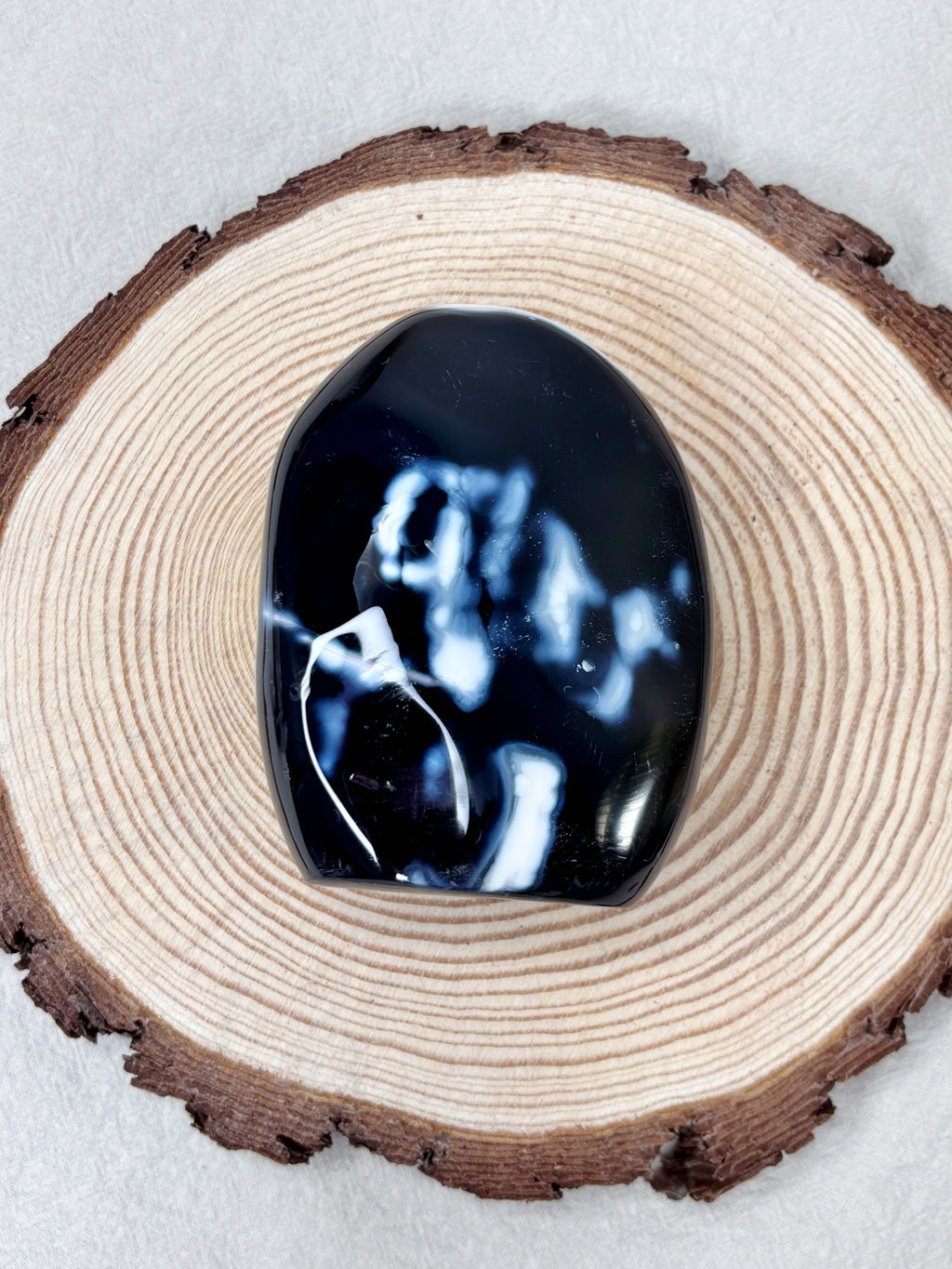 Orca Agate Crystal Freeform