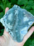 Blue Green Amethyst Crystal, Raw "Rainbow" Galaxy Sugar Amethyst