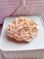 High Quality Peach Dolomite, Peach Dolomite with Malachite Crystal, Raw Dolomite Mineral Specimen