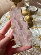 Pink Amethyst Flower Agate Slab