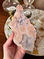 Pink Amethyst Flower Agate Slab