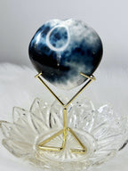 Orca Agate Crystal Heart