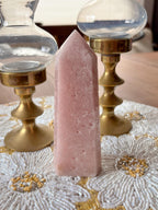 Large Pink Amethyst Tower, Natural Pink Amethyst Crystal Obelisk Point