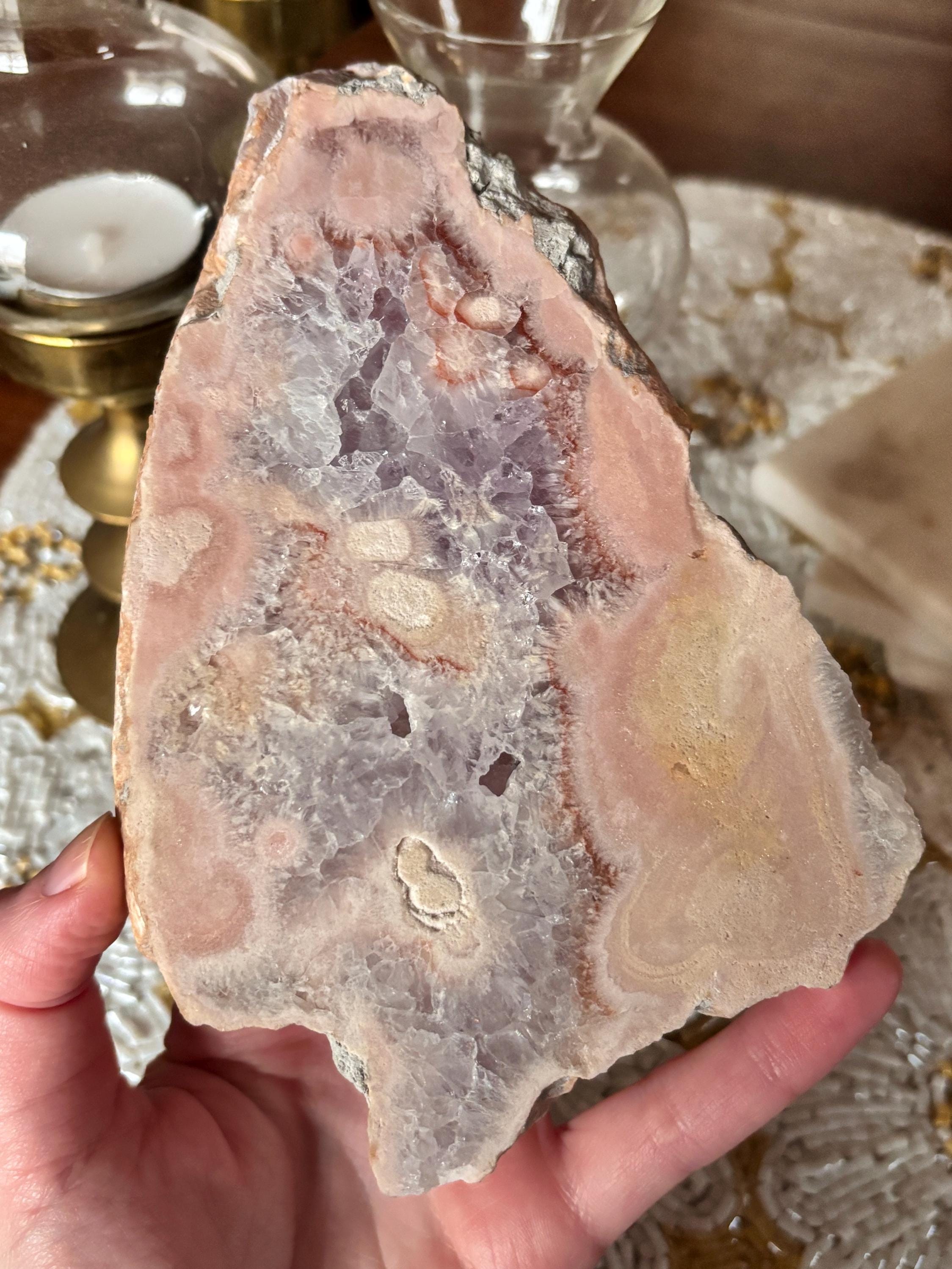 Amethyst Flower Agate Slab