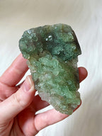 Botryoidal Green Fluorite, Natural Raw Green Fluorite Crystal Cluster/Mineral Specimen