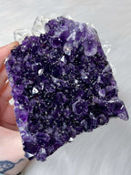 High Quality Deep Purple Amethyst Freeform, Natural Raw Amethyst Cut Base from Uruguay