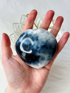 Orca Agate Crystal Heart