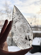 High Quality Clear Quartz Freeform, Natural Polished Quartz Crystal Carving