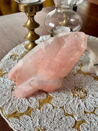 Large Raw Pink Quartz Crystal